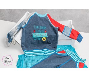 Stickdatei - Love people I can be crazy with